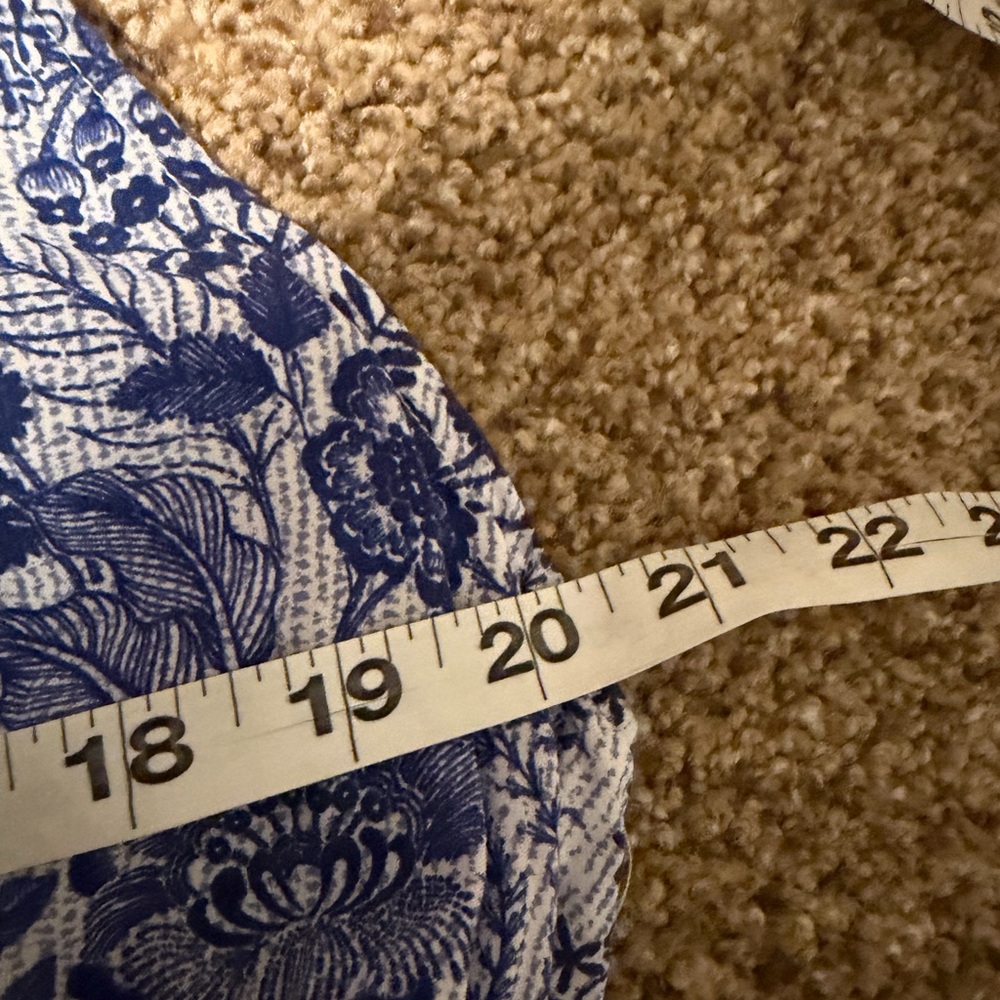 Nautica Sustainably Crafted Floral Print Blue Patterned Mini Dress US Sz XXL - Picture 7 of 7